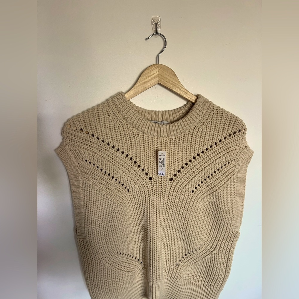 Women’s Madewell NWT sleeveless sweater for fall